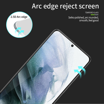 PINWUYO JK Tempered Glass Film Series-2 for Samsung Galaxy S23 Screen Protector Anti-scratch Full Glue Full Covering High Aluminum-silicon Glass Film (Support Fingerprint Unlock)