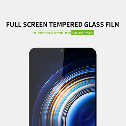 PINWUYO JK Tempered Glass Film Series-2 for Xiaomi Redmi Note 12 Pro 5G / Note 12 Pro+ 5G Full Glue Ultra Clear High Aluminum-silicon Glass Full Screen Protector