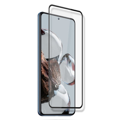 MOCOLO For Xiaomi 12T 5G / Redmi K50 Ultra 5G Fingerprint Free Full Glue Silk Printing Tempered Glass Film HD Clear Secondary Hardening Screen Protector