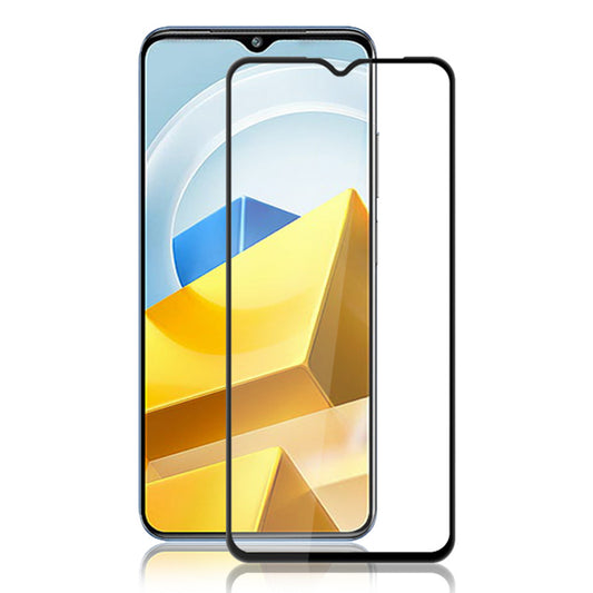 MOCOLO For Xiaomi Poco M5 4G Silk Printing HD Clear Tempered Glass Film Secondary 9H Hardness Hardening Screen Protector