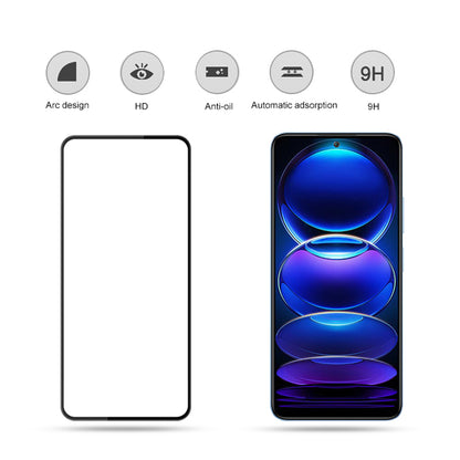 MOCOLO For Xiaomi Redmi Note 12 Pro 5G Silk Printing HD Clear Secondary Anti-scratch Screen Protector Sensitive Touch Tempered Glass Film