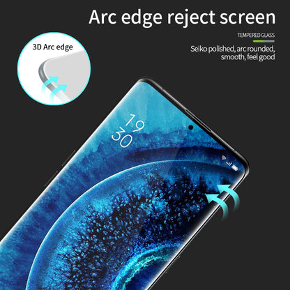 PINWUYO for vivo X90 5G / X90 Pro 5G JK 3D Hot Bending Tempered Glass Film-2 Anti-fingerprint Screen Protector Full Covering Full Glue Anti-explosion HD Tempered Glass Film