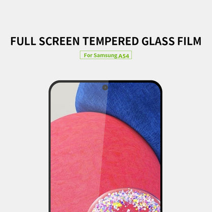 MOFI JK Tempered Glass Film Series-1 HD Screen Protector for Samsung Galaxy A54 5G High Aluminum-silicon Glass Full Coverage Full Glue Protective Screen Film