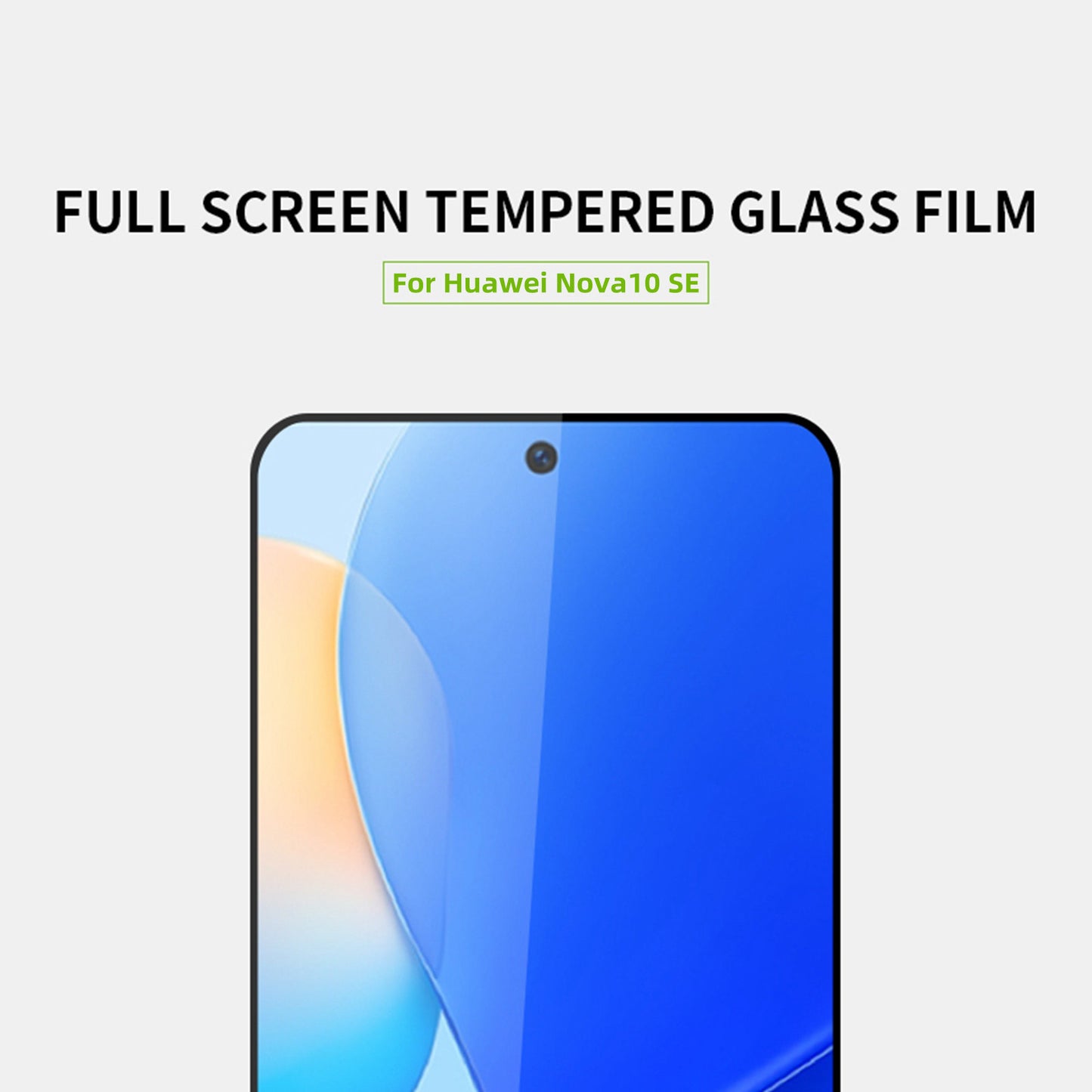 MOFI JK Tempered Glass Film Series-1 for Huawei nova 10 SE 4G Sensitive Touch Screen Protector Full Coverage Full Glue High Aluminum-silicon Glass Film