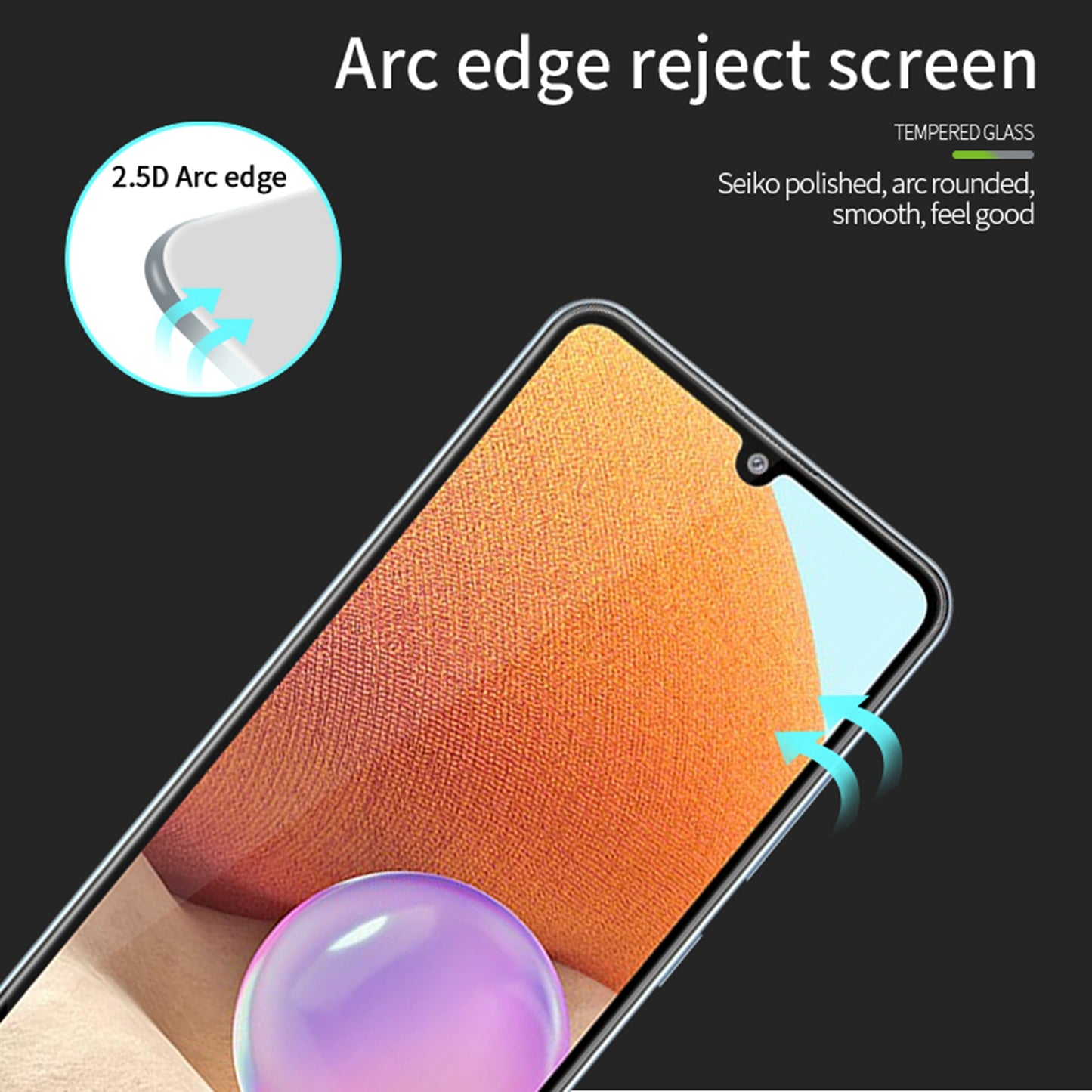 PINWUYO JK Tempered Glass Film Series-2 for Samsung Galaxy A14 5G Sensitive Touch Anti-fingerprint Screen Protector High Aluminum-silicon Glass Full Cover Full Glue Film