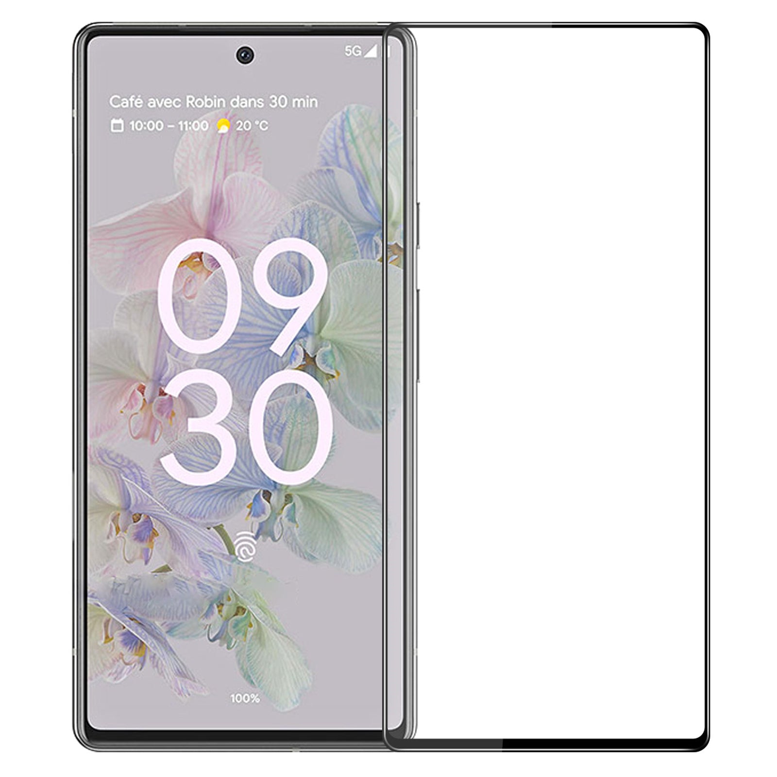 PINWUYO JK 3D Hot Bending Tempered Glass Film-2 for Google Pixel 7a Anti-fingerprint Clear High Aluminum-silicon Glass Film Full Glue Shatterproof Screen Protector