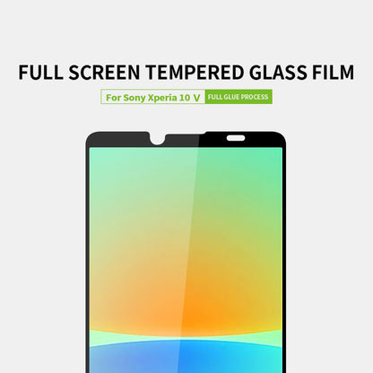 PINWUYO JK Tempered Glass Film Series-2 HD Clear Film for Sony Xperia 10 V Full Cover High Aluminum-silicon Glass Screen Protector