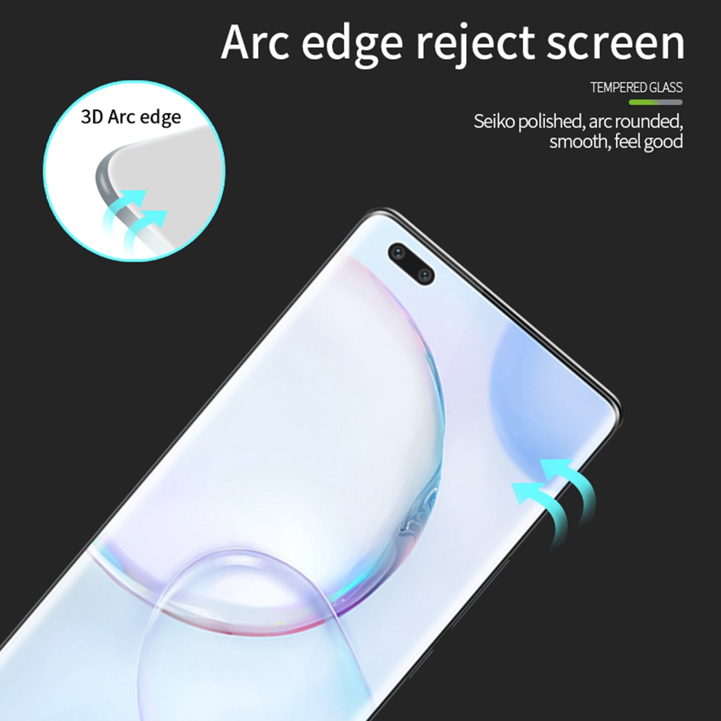 PINWUYO For Honor Magic5 Pro 3D Arc Edge Hot Bending HD Full Glue Tempered Glass Screen Protector