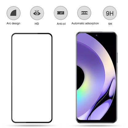 MOCOLO For Realme 10 Pro 5G Tempered Glass Screen Protector Silk Printing Secondary Hardening Shatterproof Film