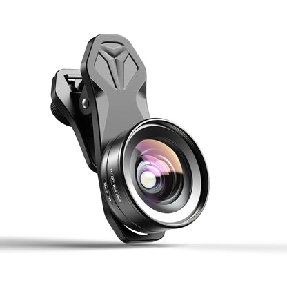 APEXEL HD Optic Camera Phone Lens 2-in-1 Wide-angle Macro Lens for Smartphones