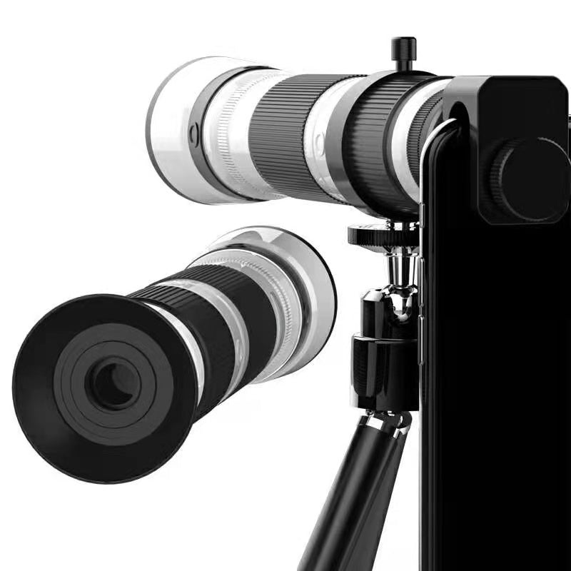 16-35X HD Monocular Telephoto Telescope Mobile Phone Optical Zoom Camera Lens with Tripod