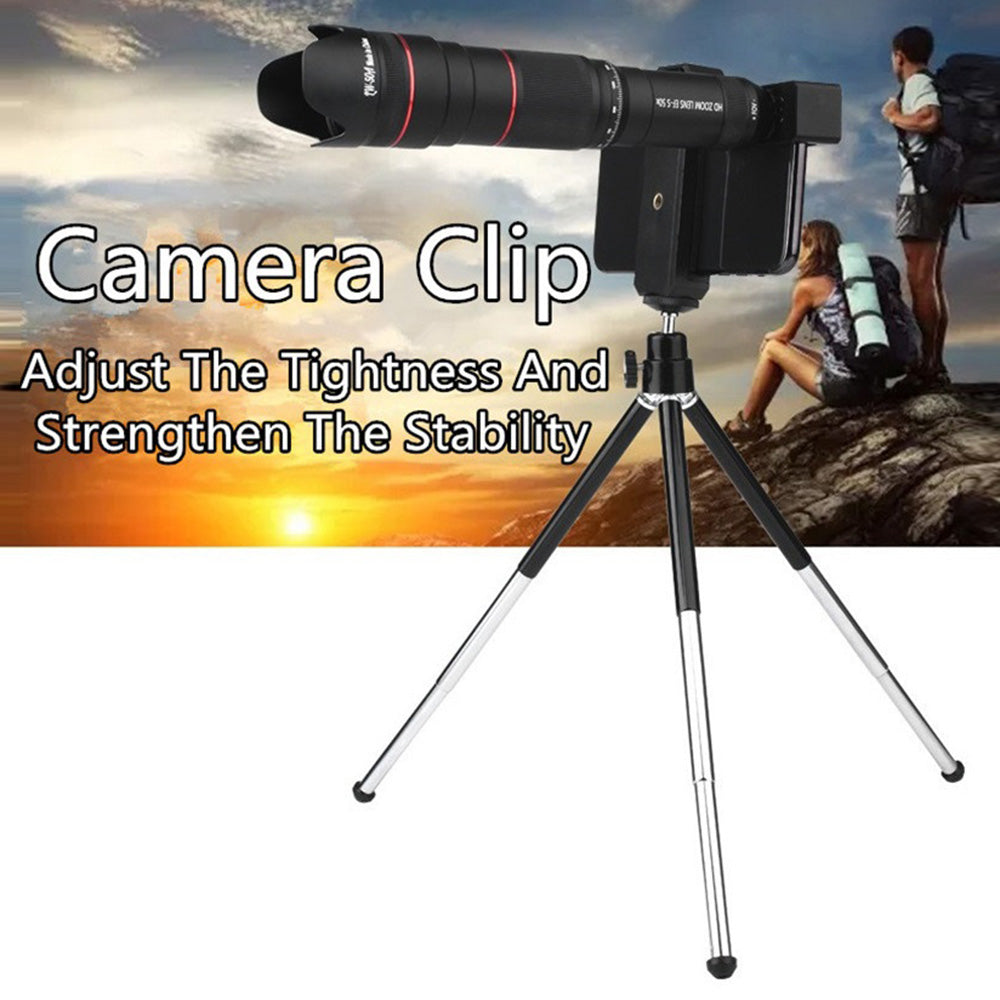 50X Optical Zoom HD Monocular Telephoto Telescope Mobile Phone Camera Lens with Tripod