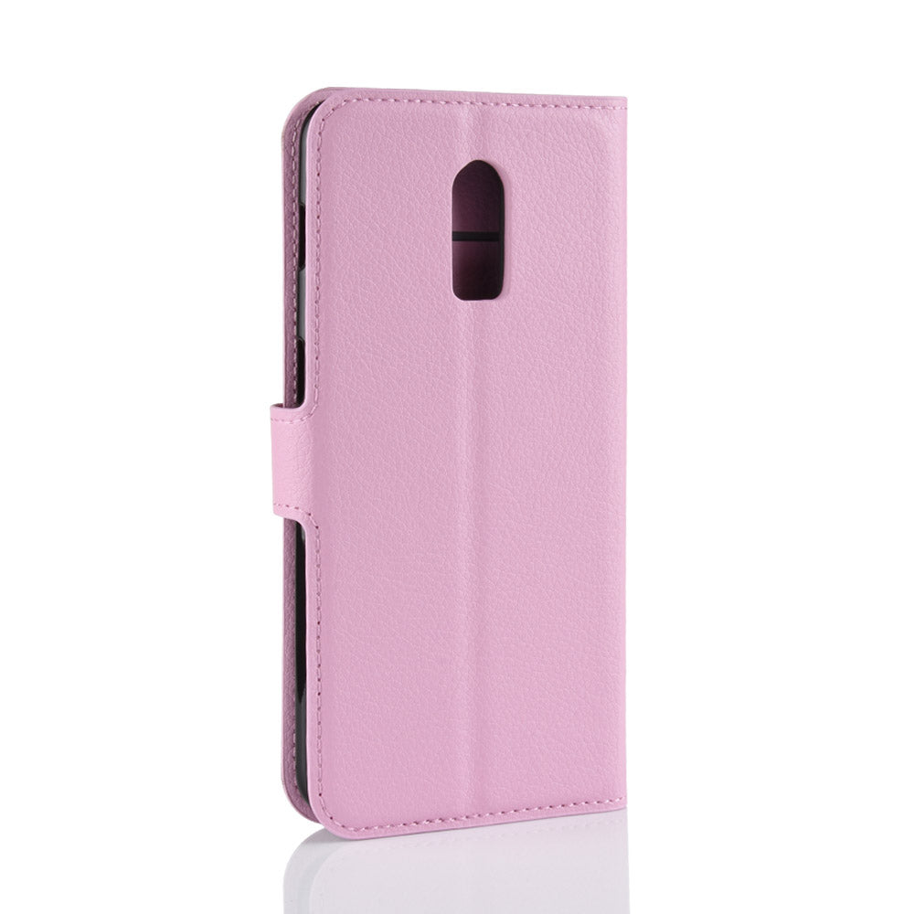 Litchi Skin PU Leather Protection Mobile Phone Case for OnePlus 6T