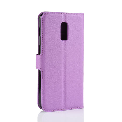 Litchi Skin PU Leather Protection Mobile Phone Case for OnePlus 6T