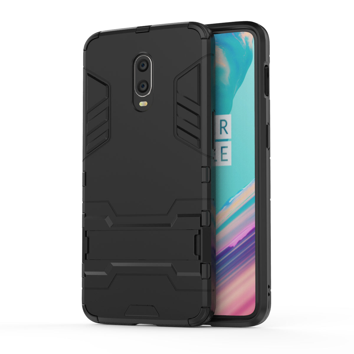 Cool Guard PC TPU Hybrid Case with Kickstand for OnePlus 6T