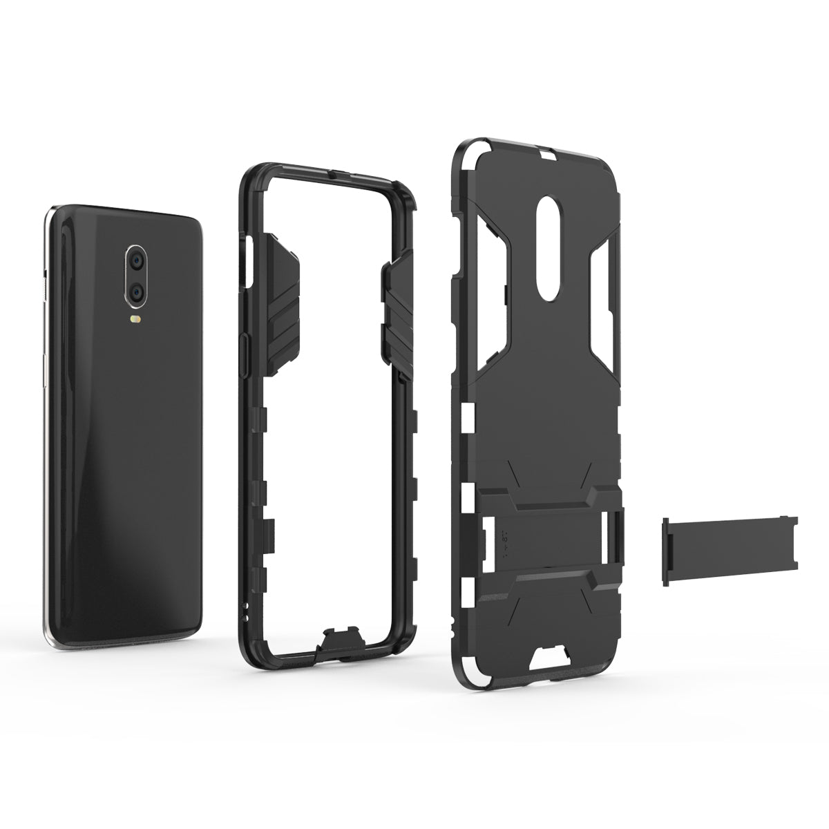 Cool Guard PC TPU Hybrid Case with Kickstand for OnePlus 6T