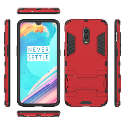 Cool Guard PC TPU Hybrid Case with Kickstand for OnePlus 6T