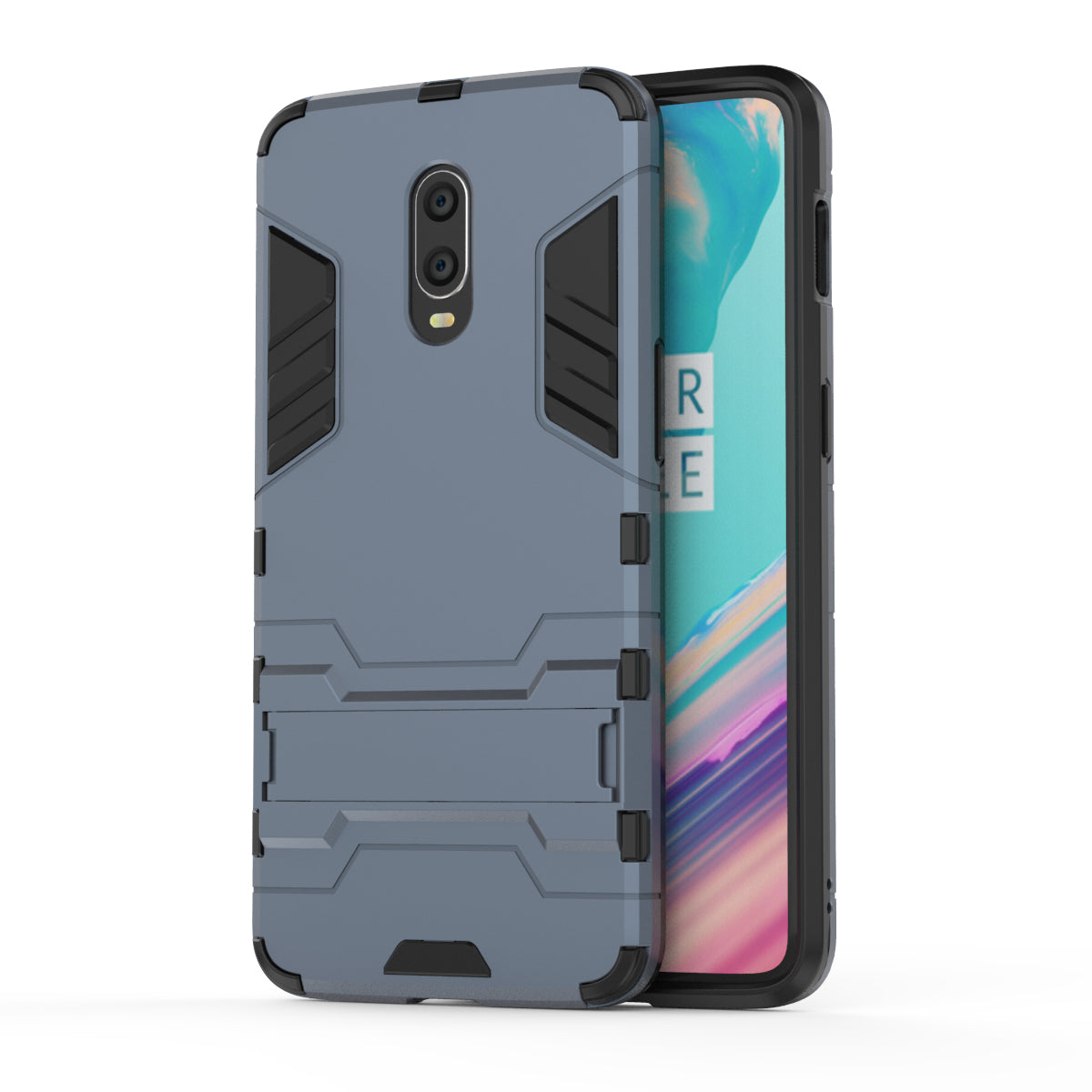 Cool Guard PC TPU Hybrid Case with Kickstand for OnePlus 6T