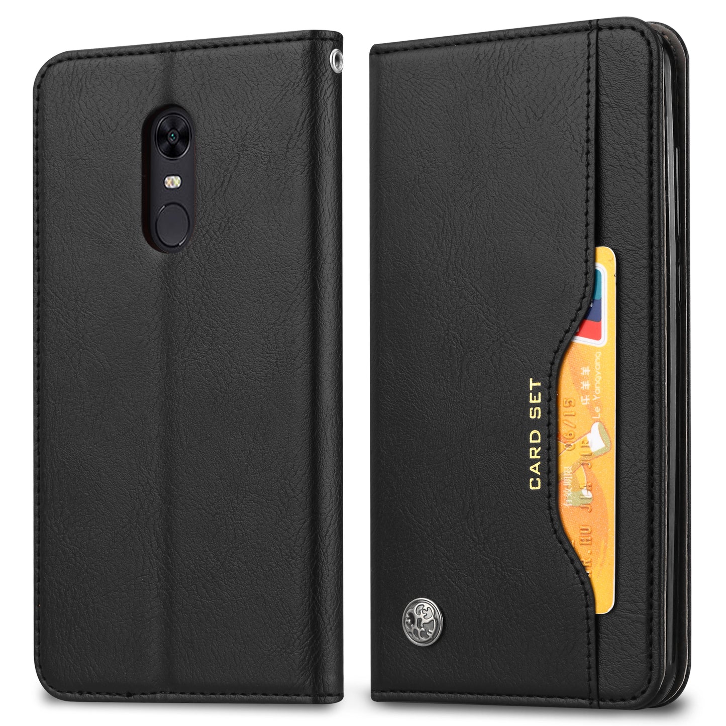 Auto-absorbed Leather Wallet Mobile Shell Casing for OnePlus 6T