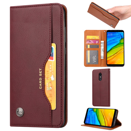 Auto-absorbed Leather Wallet Mobile Shell Casing for OnePlus 6T