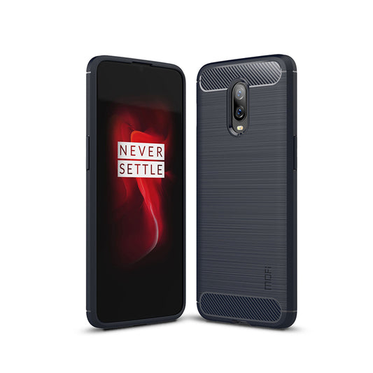 MOFI Carbon Fiber Texture Brushed TPU Protection Case for OnePlus 6T