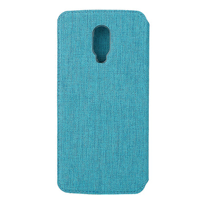 VILI DMX for OnePlus 6T Cross Texture Leather Protective Shell [Card Holder Stand]