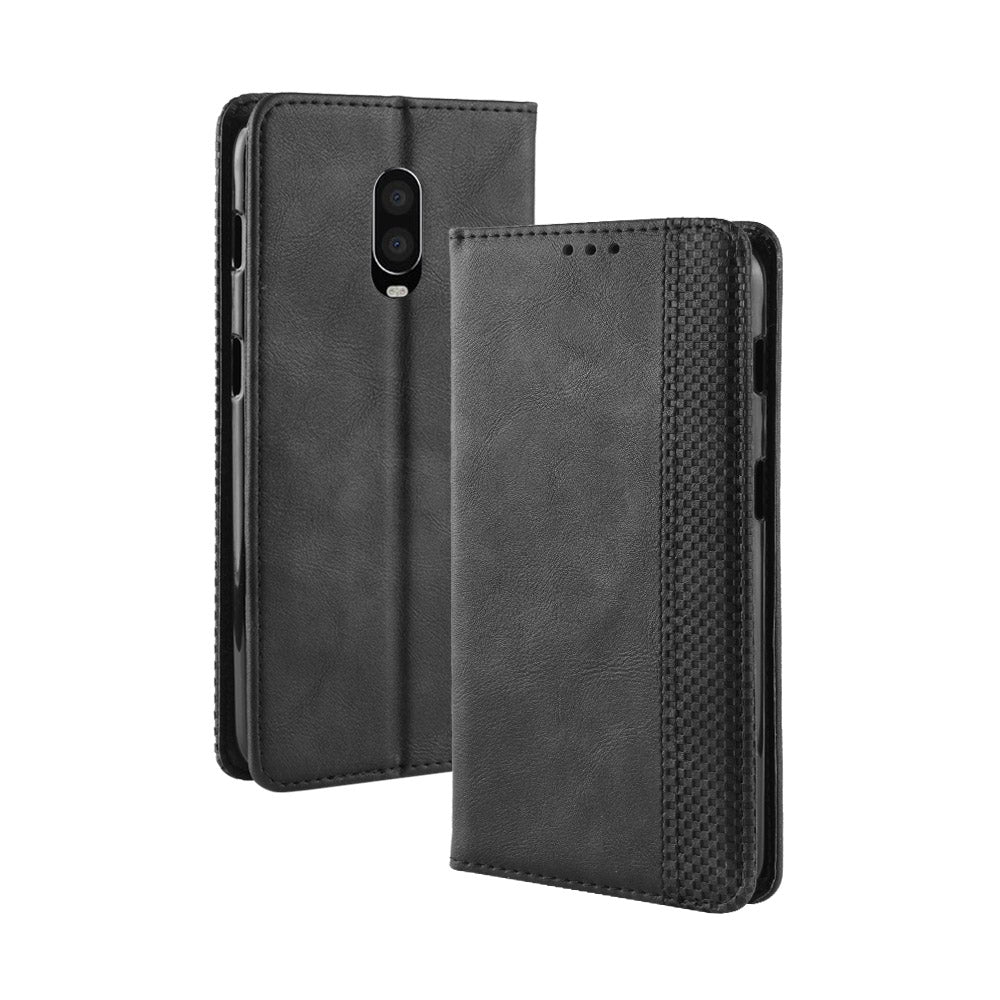 Vintage Style Leather Wallet Cover for OnePlus 6T