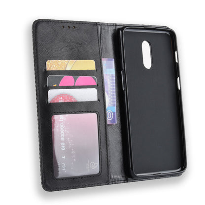 Vintage Style Leather Wallet Cover for OnePlus 6T