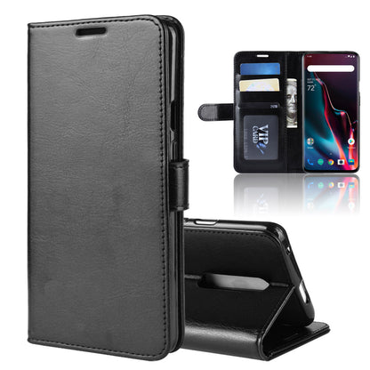 For OnePlus 7 Pro Crazy Horse Wallet Stand Leather Cell Phone Cover