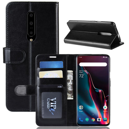 For OnePlus 7 Pro Crazy Horse Wallet Stand Leather Cell Phone Cover