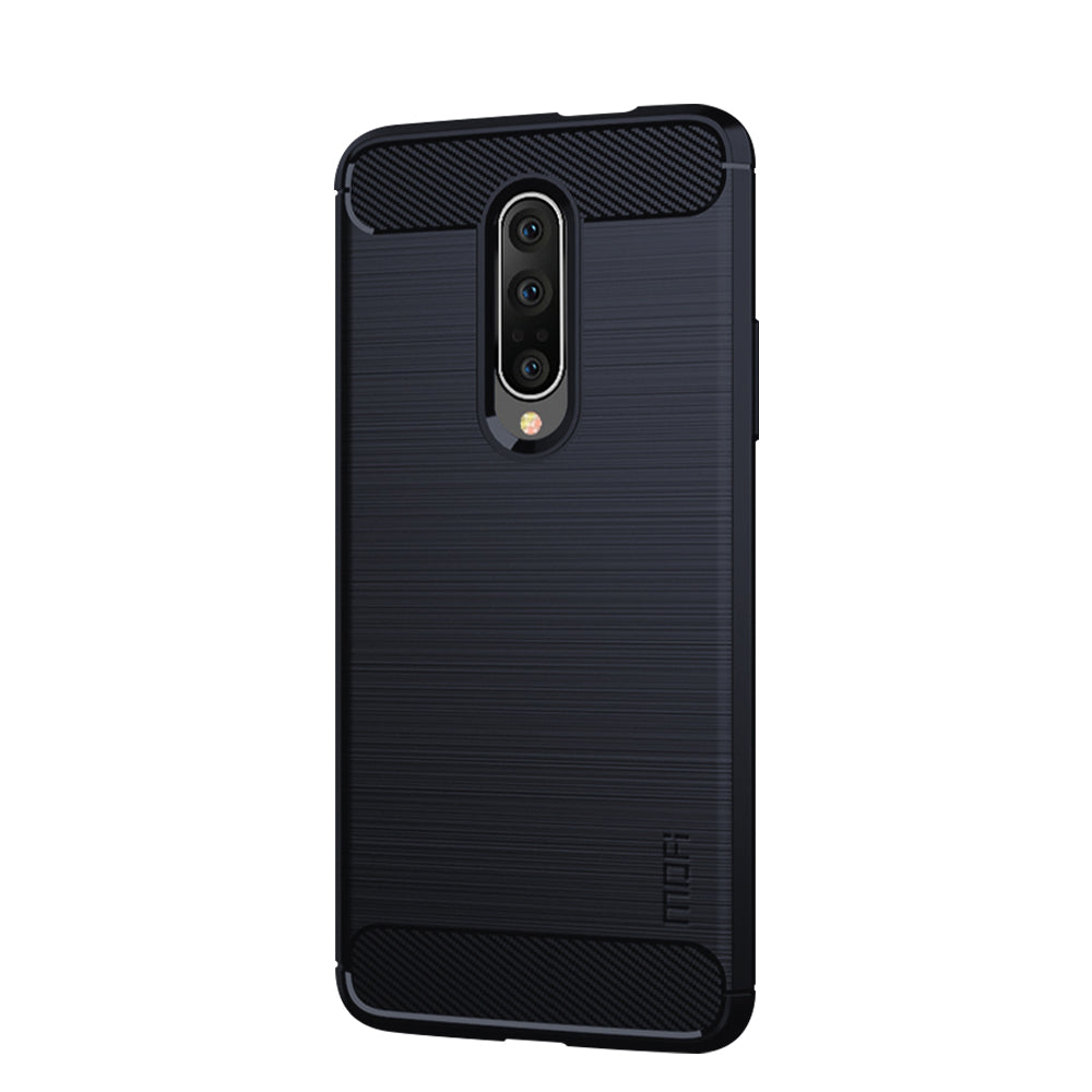 MOFI Carbon Fiber Brushed TPU Protective Phone Case for OnePlus 7 Pro