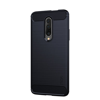 MOFI Carbon Fiber Brushed TPU Protective Phone Case for OnePlus 7 Pro