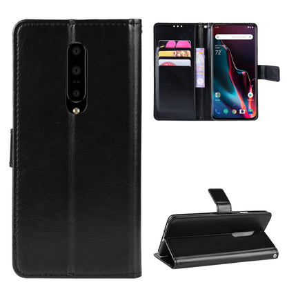 Crazy Horse Leather Stand Wallet Case for OnePlus 7 Pro