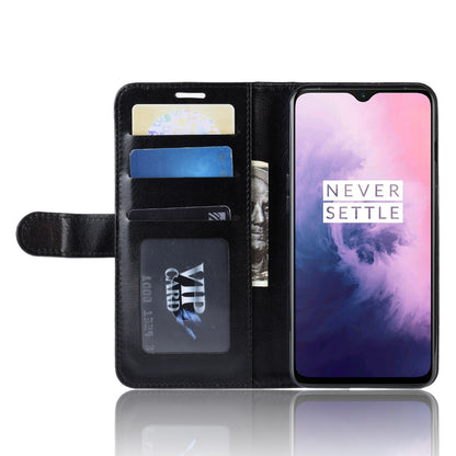 Crazy Horse PU Leather Stand Wallet Flip Casing for OnePlus 7