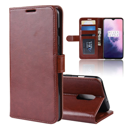 Crazy Horse PU Leather Stand Wallet Flip Casing for OnePlus 7