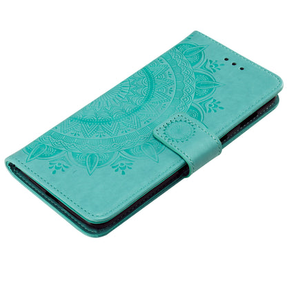 Imprint Flower Leather Wallet Case for OnePlus 7