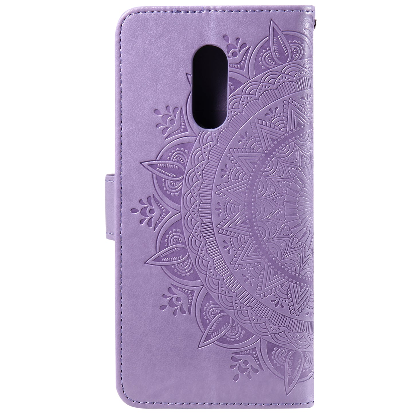 Imprint Flower Leather Wallet Case for OnePlus 7