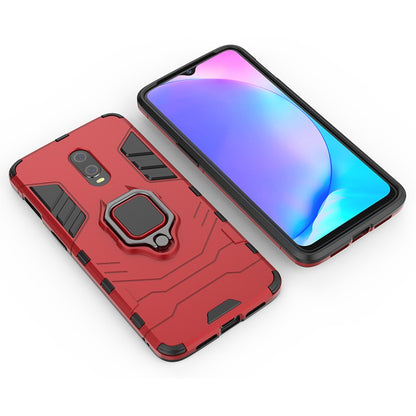 Cool Armor Guard Style Ring Holder Kickstand PC TPU Hybrid Phone Case for OnePlus 7