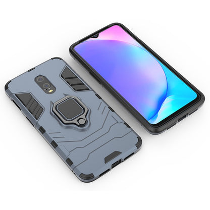 Cool Armor Guard Style Ring Holder Kickstand PC TPU Hybrid Phone Case for OnePlus 7