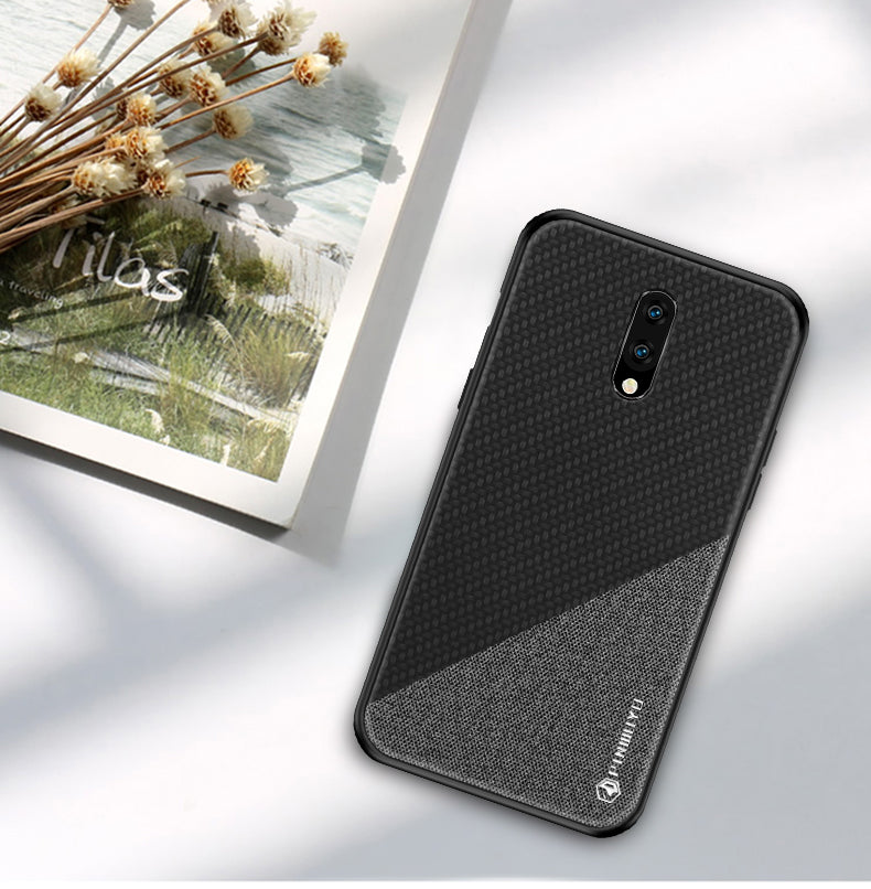 PINWUYO Honor Series Anti-dropping PU Leather Coated TPU Phone Cover for OnePlus 7