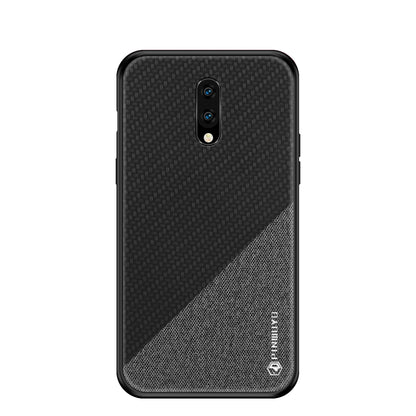 PINWUYO Honor Series Anti-dropping PU Leather Coated TPU Phone Cover for OnePlus 7