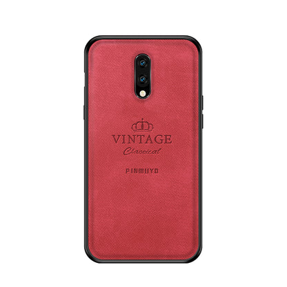 PINWUYO Honorable Series PC + TPU + Leather Phone Cover for OnePlus 7