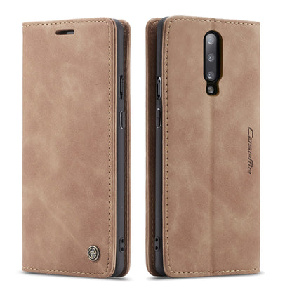 CASEME 013 Series for OnePlus 7 Pro Auto-absorbed Wallet Stand PU Leather Phone Cover