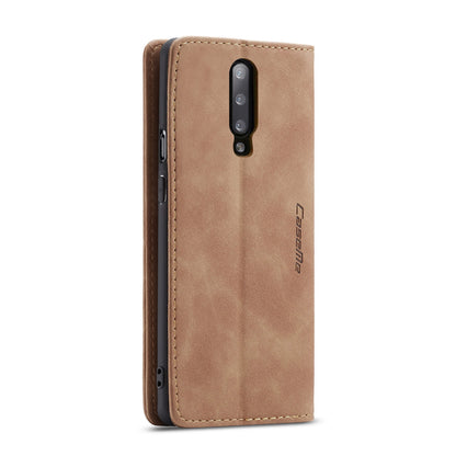 CASEME 013 Series for OnePlus 7 Pro Auto-absorbed Wallet Stand PU Leather Phone Cover