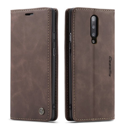 CASEME 013 Series for OnePlus 7 Pro Auto-absorbed Wallet Stand PU Leather Phone Cover