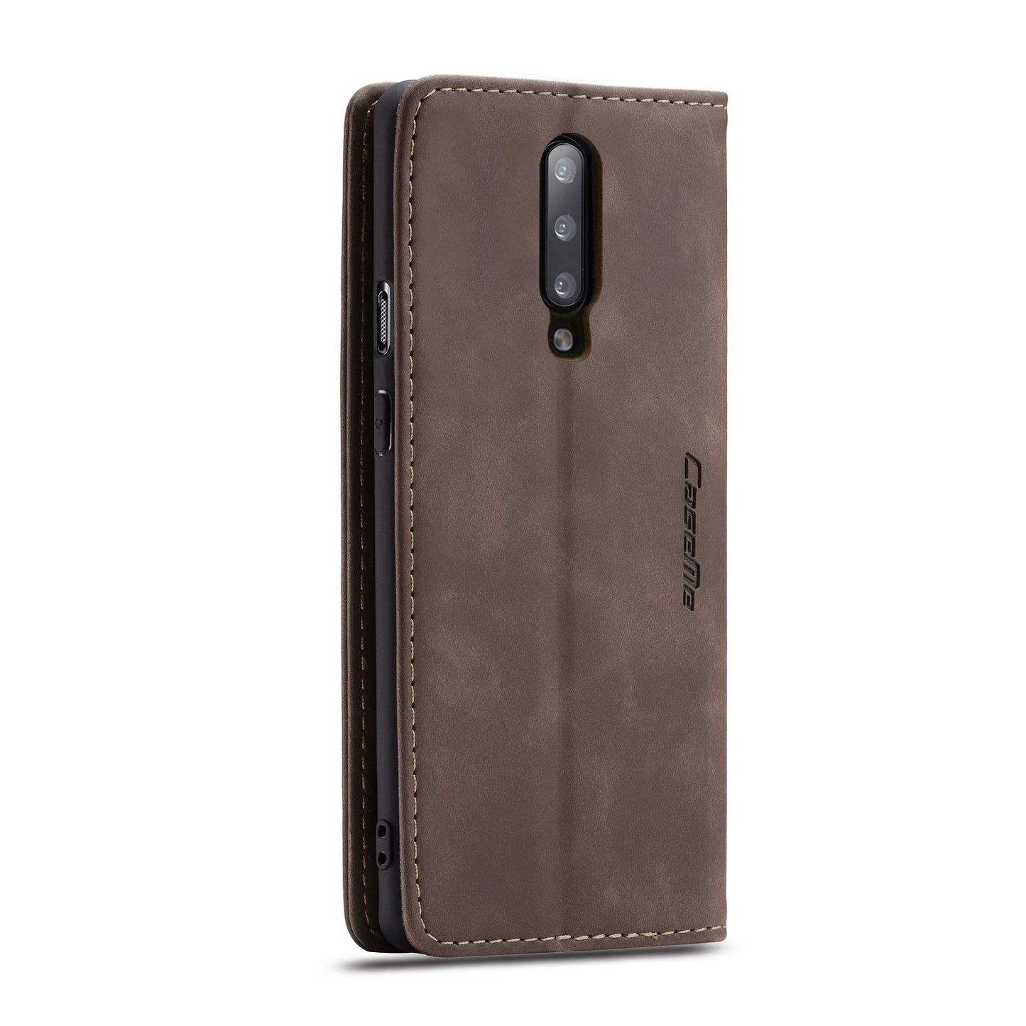 CASEME 013 Series for OnePlus 7 Pro Auto-absorbed Wallet Stand PU Leather Phone Cover