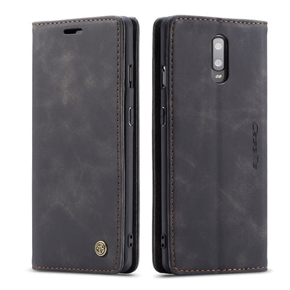 CASEME 013 Series Auto-absorbed Leather Flip Wallet Case for OnePlus 7