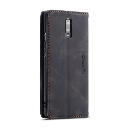 CASEME 013 Series Auto-absorbed Leather Flip Wallet Case for OnePlus 7