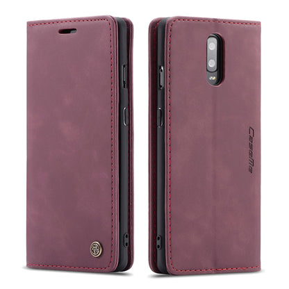 CASEME 013 Series Auto-absorbed Leather Flip Wallet Case for OnePlus 7