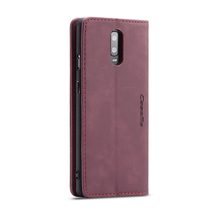 CASEME 013 Series Auto-absorbed Leather Flip Wallet Case for OnePlus 7